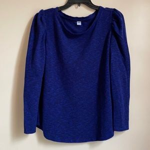 Old Navy Puff Sleeve Long Sleeve Top Heath…